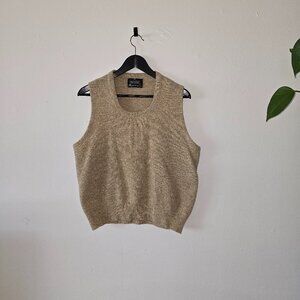 Vintage Puritan Aquaknit - 100% Two Ply Lambs Wool Sweater Vest - XL